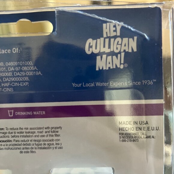 Genuine Culligan CW-S2 Water Filter for Samsung HAF-CINS NEW SEALED - Picture 5 of 6